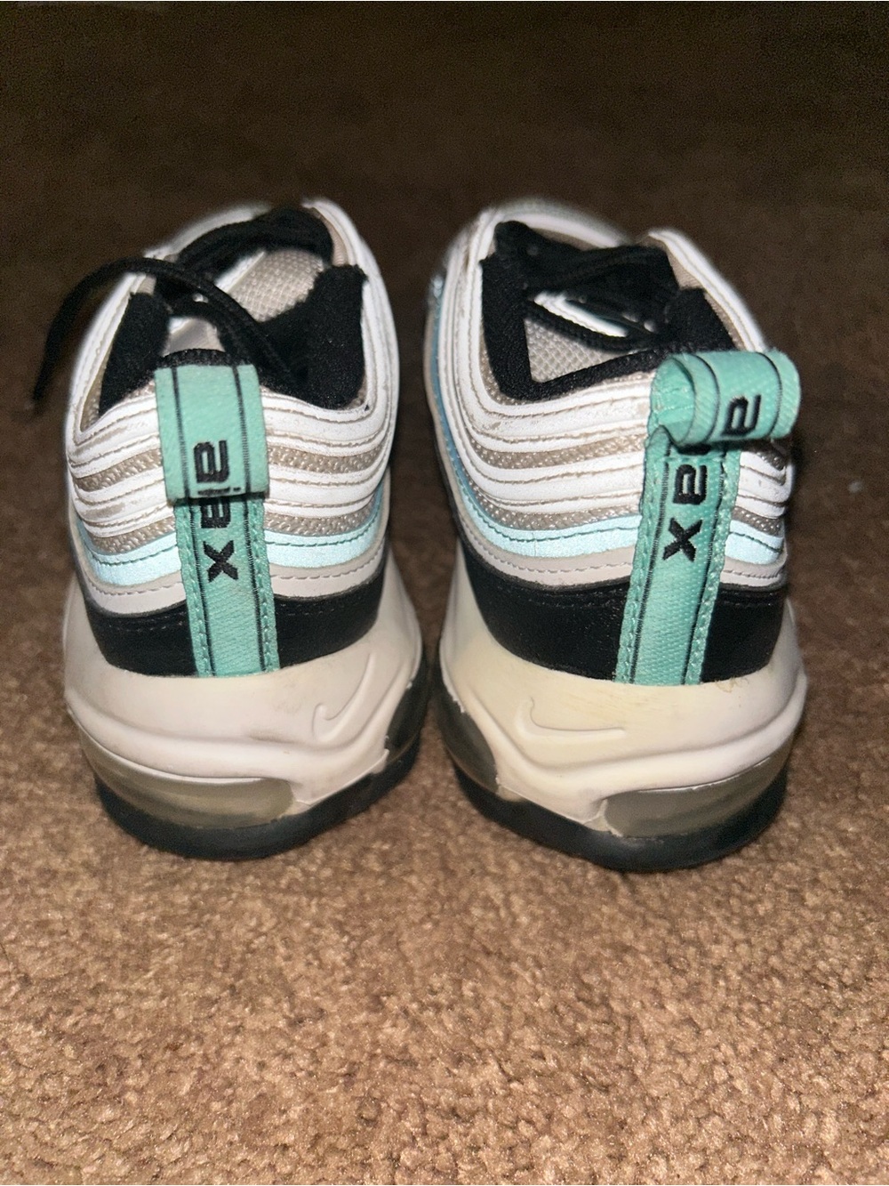 Nike Kids Sneakers in Aqua, White & Black